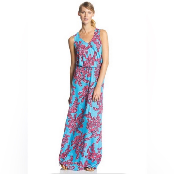 Lilly Pulitzer Mills Maxi Dress Rhode Island Reef Sleeveless Size Small - Picture 8 of 8